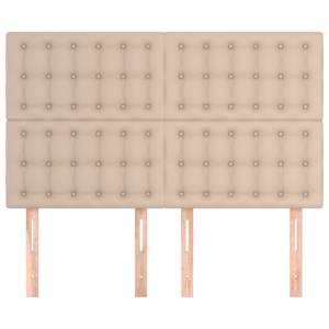 Čelo postele Cappuccino 144x5x118/128 cm umělá kůže - obrázek 3