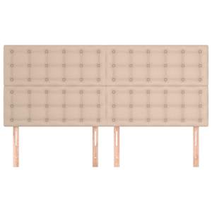 Čelo postele Cappuccino 160x5x118/128 cm umělá kůže - obrázek 3