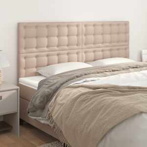 Vzglavje postelje Cappuccino 200x5x118/128 cm umetno usnje