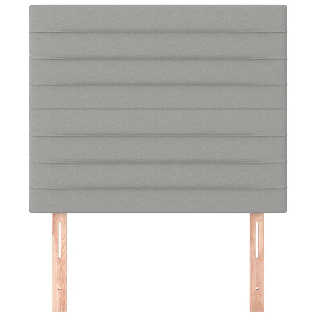 Thumbnail - vidaXL Kopfteil Hellgrau 80x5x118/128 cm Stoff