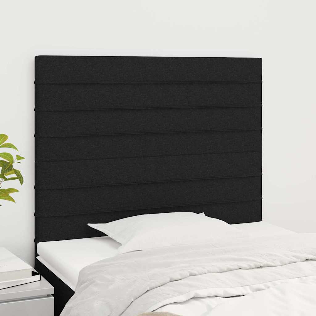 vidaXL Zag��wek czarny 80x5x118/128 cm tkanina