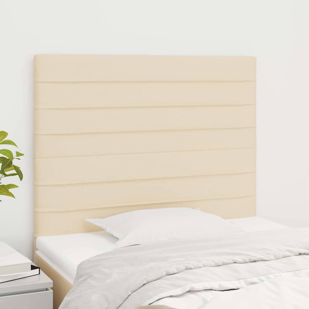 vidaXL Zag��wek kremowy 80x5x118/128 cm tkanina