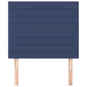 vidaXL Hoofdbord blauw 80x5x118/128 cm stof