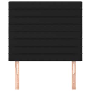 Čelo postele černé 90x5x118/128 cm látkové - obrázek 3