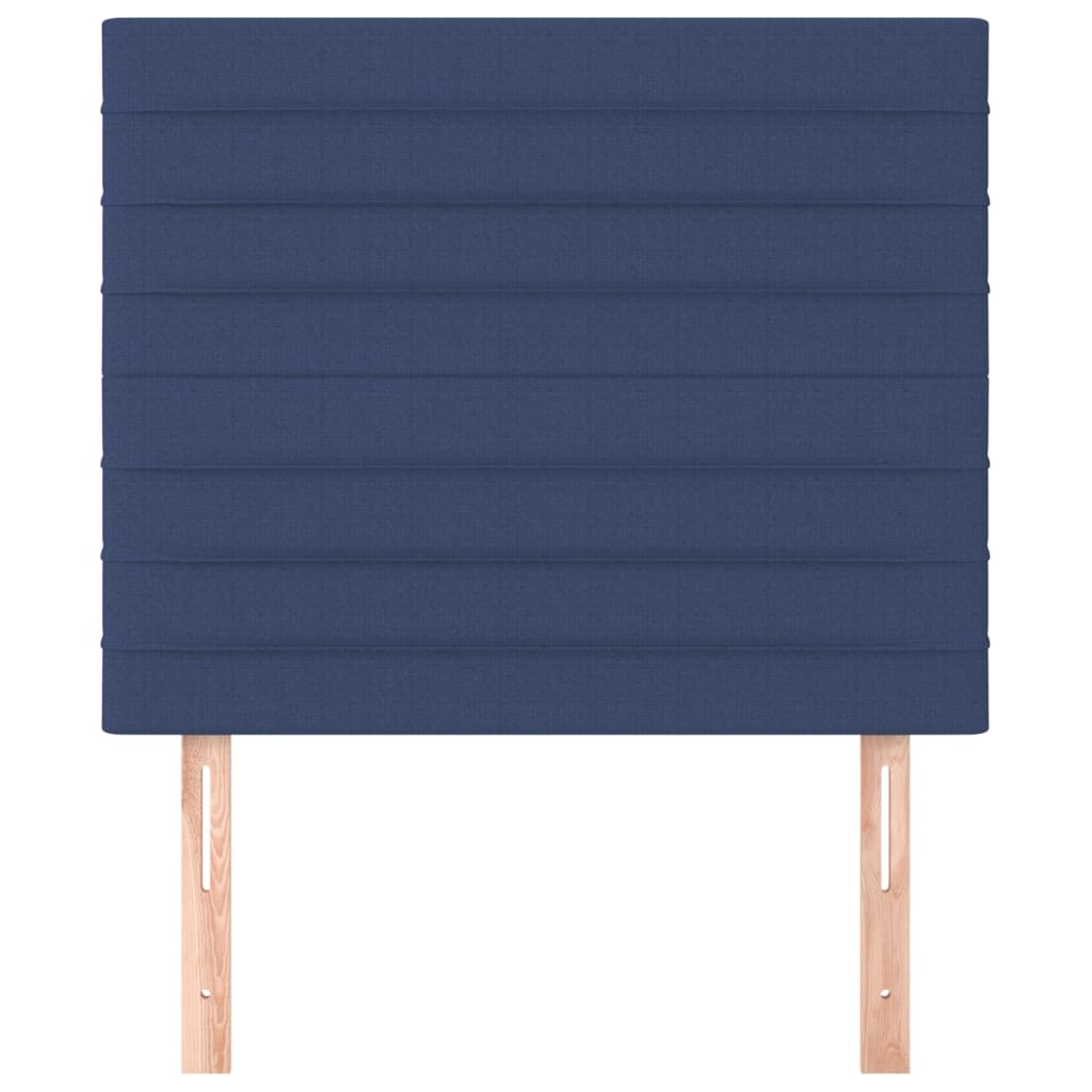 vidaXL Hoofdborden 2 st 90x5x78/88 cm stof blauw afbeelding