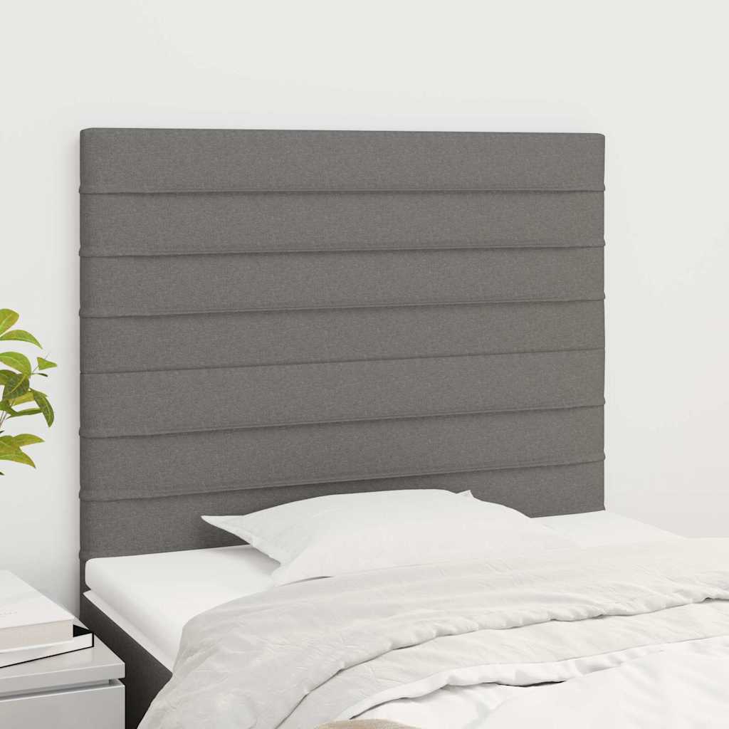 vidaXL Zag��wek ciemnoszary 100x5x118/128 cm tkanina