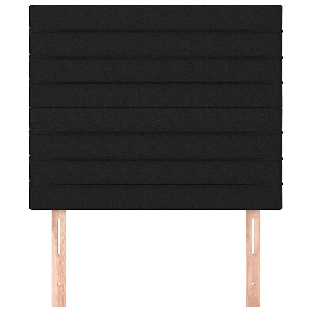 vidaXL Hoofdbord zwart 100x5x118/128 cm stof, foto 2