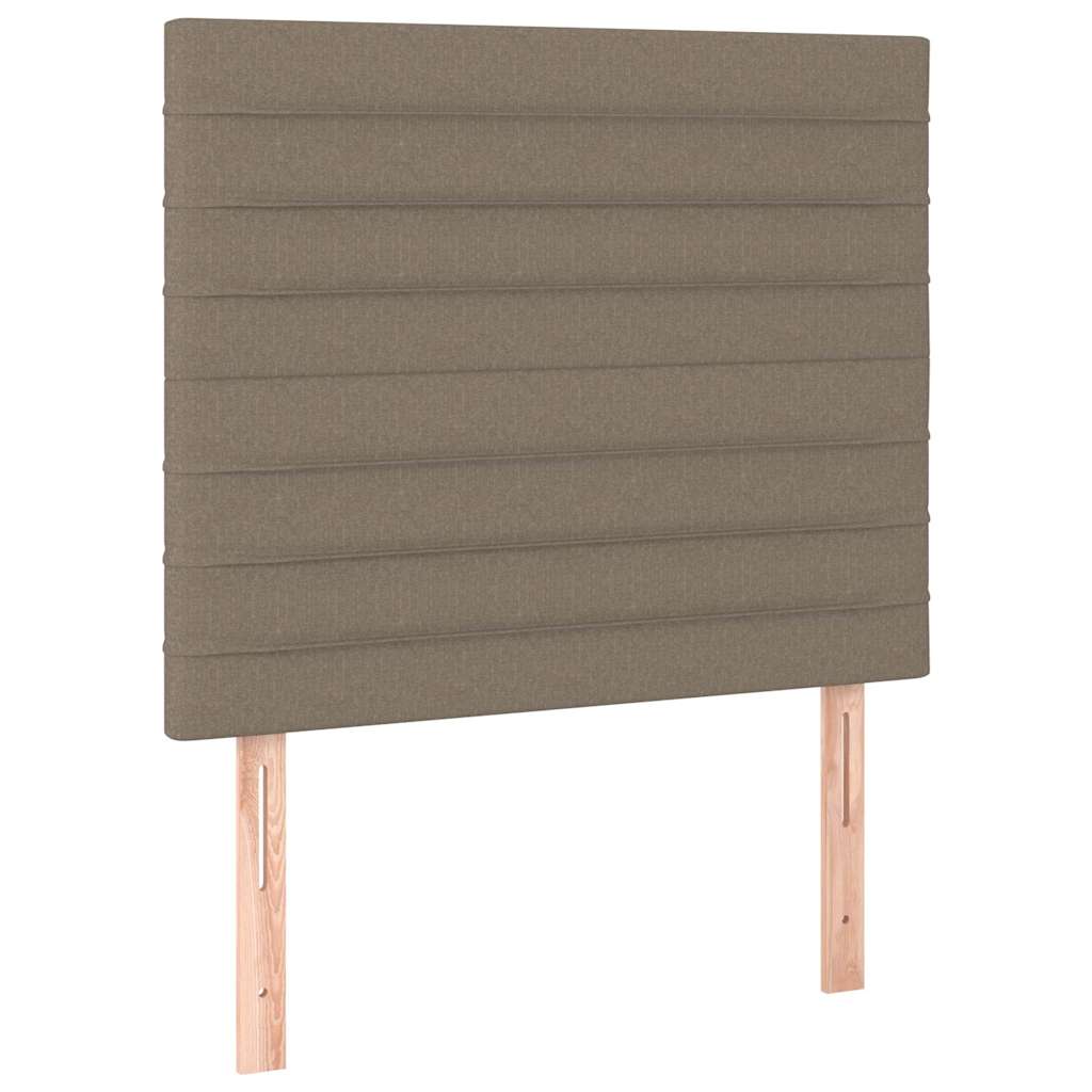 vidaXL Čelo postele béžové 100x5x118/128 cm látkové