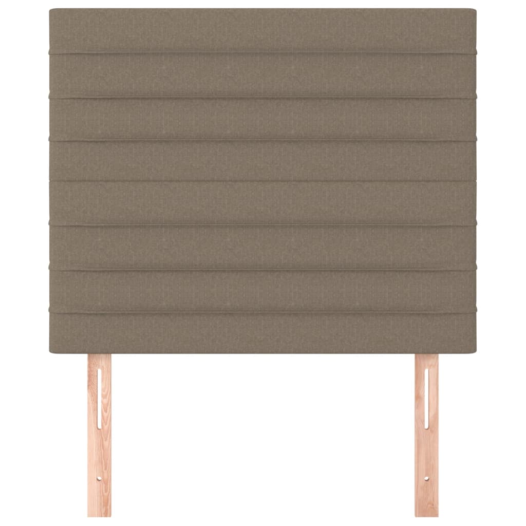 vidaXL Hoofdborden 2 st 100x5x78/88 cm stof taupe afbeelding