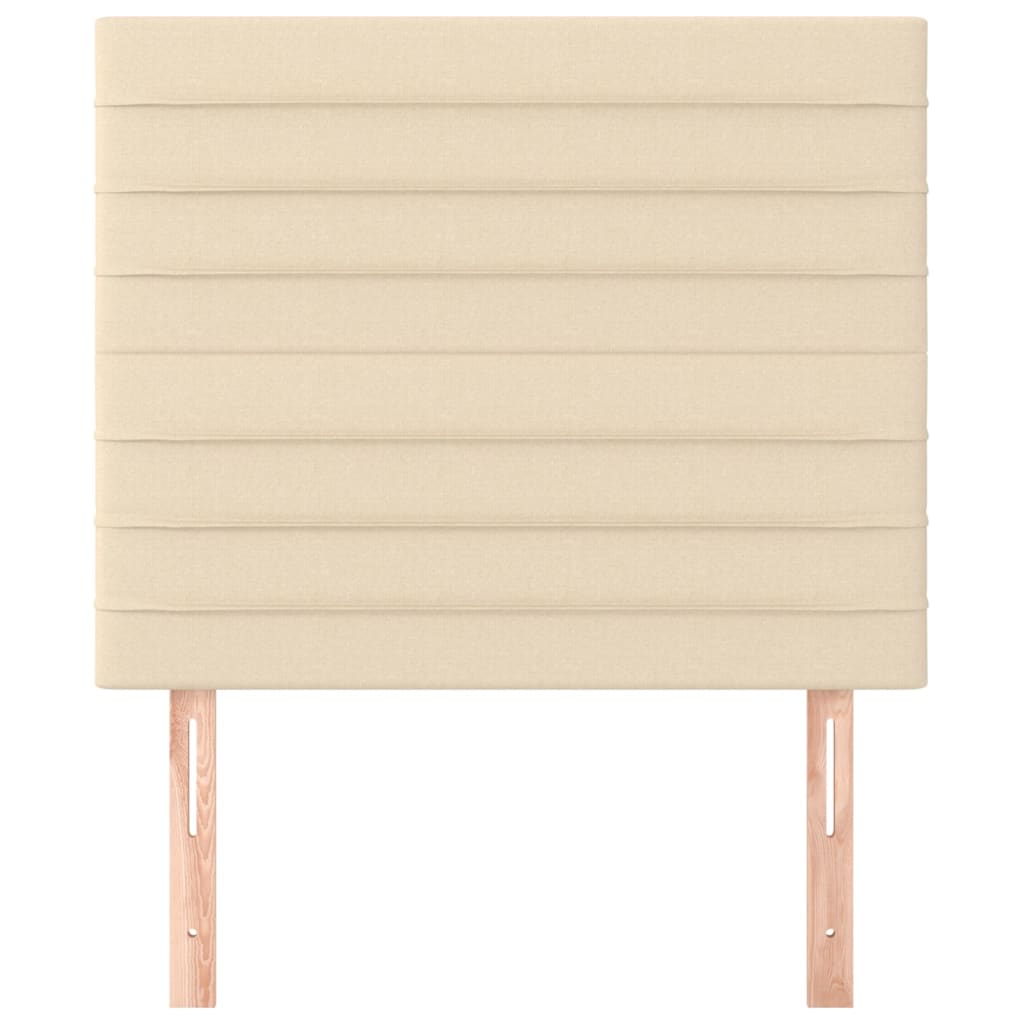 Thumbnail - vidaXL Kopfteil Creme 100x5x118/128 cm Stoff