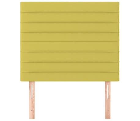 vidaXL Hoofdbord groen 100x5x118/128 cm Stof