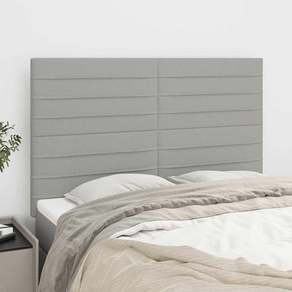 vidaXL Zag��wek jasnoszary 144x5x118/128 cm tkanina