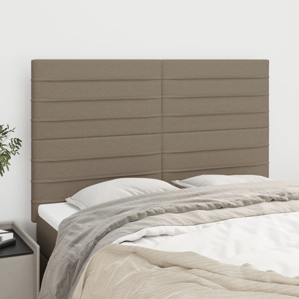 vidaXL Zagwki do ka, 4 szt., taupe, 72x5x78/88 cm, tkanina
