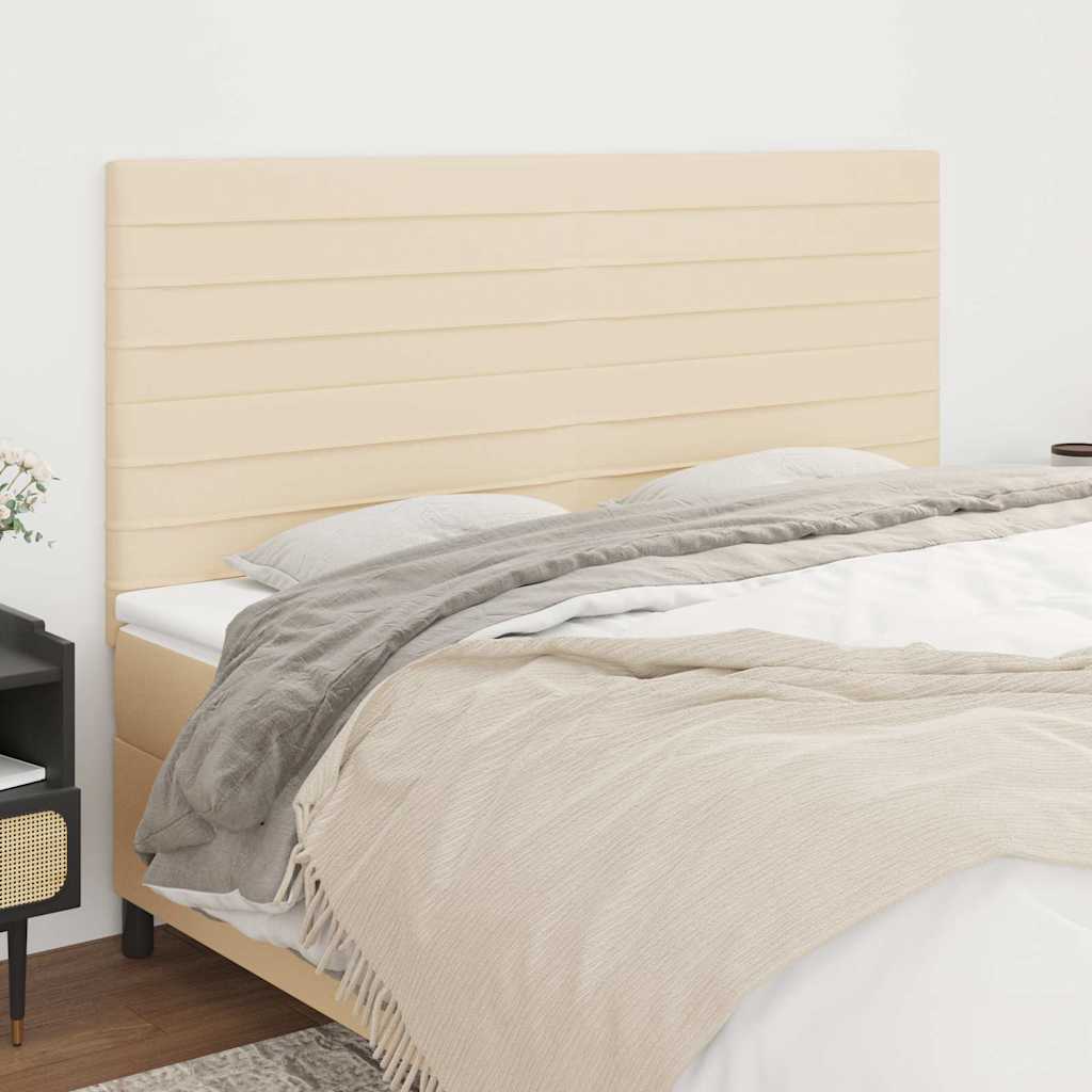 vidaXL Zag��wek kremowy 180x5x118/128 cm tkanina