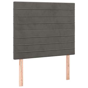 vidaXL peatsiplaat, tumehall, 80 x 5 x 118/128 cm, samet