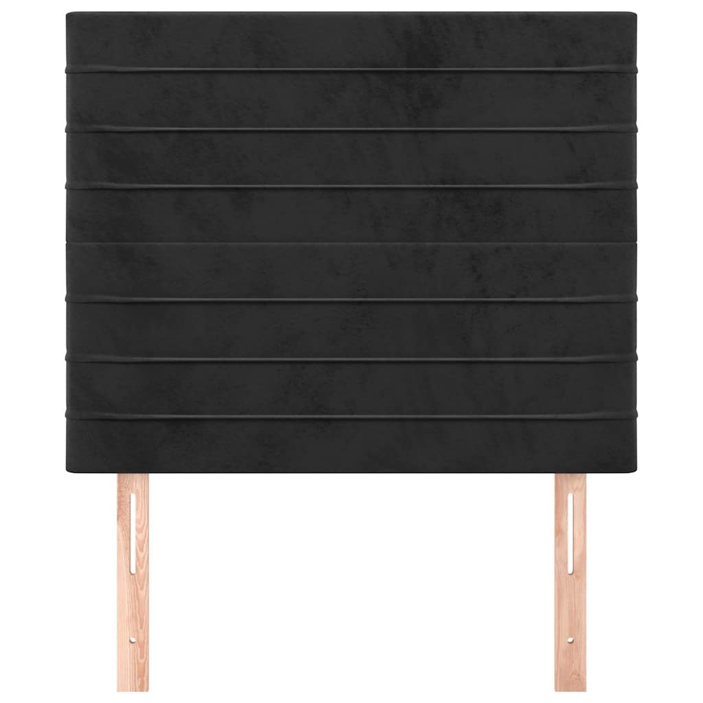 vidaXL Hoofdbord zwart 80x5x118/128 cm fluweel, foto 2