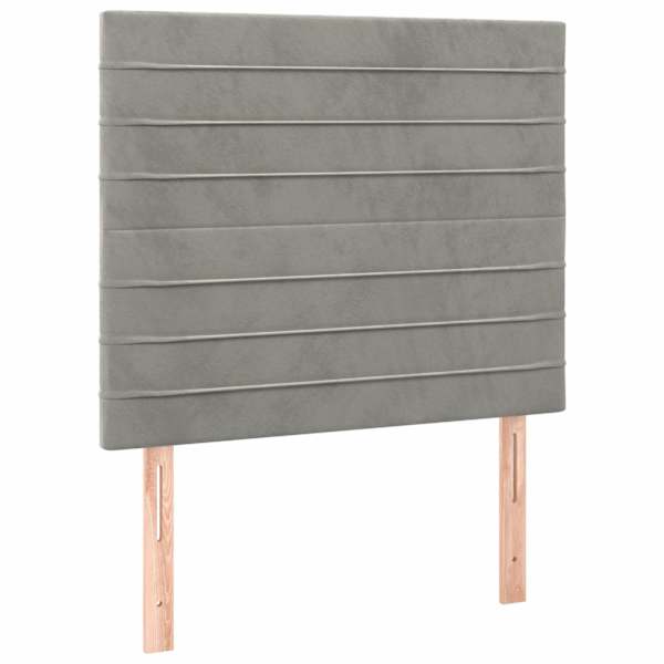 vidaXL peatsiplaat, helehall, 90 x 5 x 118/128 cm, samet