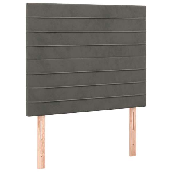 vidaXL peatsiplaat, tumehall, 90 x 5 x 118/128 cm, samet