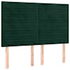 vidaXL peatsiplaat, tumeroheline, 144 x 5 x 118/128 cm, samet