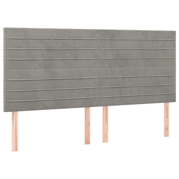 vidaXL peatsiplaat, helehall, 160 x 5 x 118/128 cm, samet