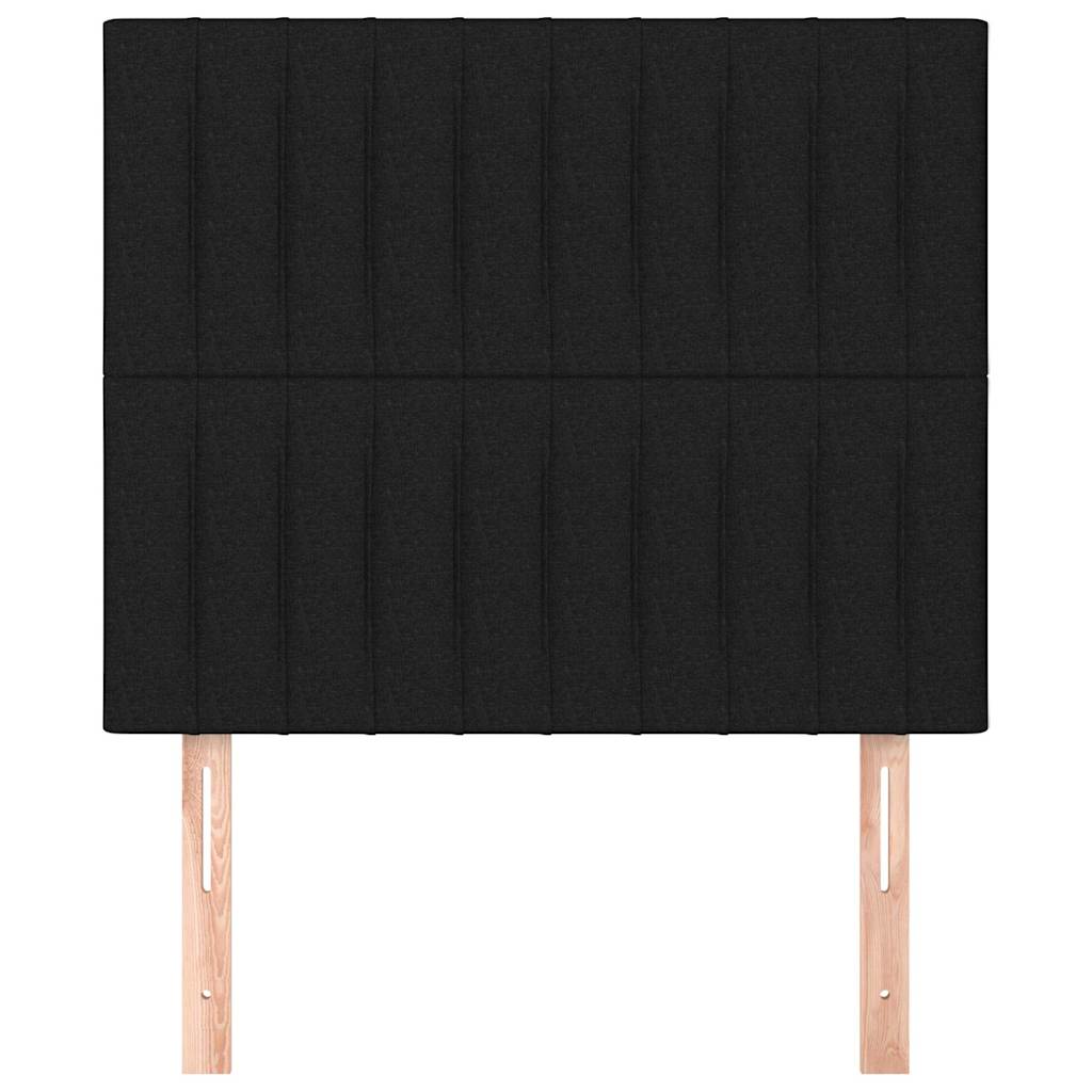 vidaXL Hoofdbord zwart 80x5x118/128 cm stof, foto 2