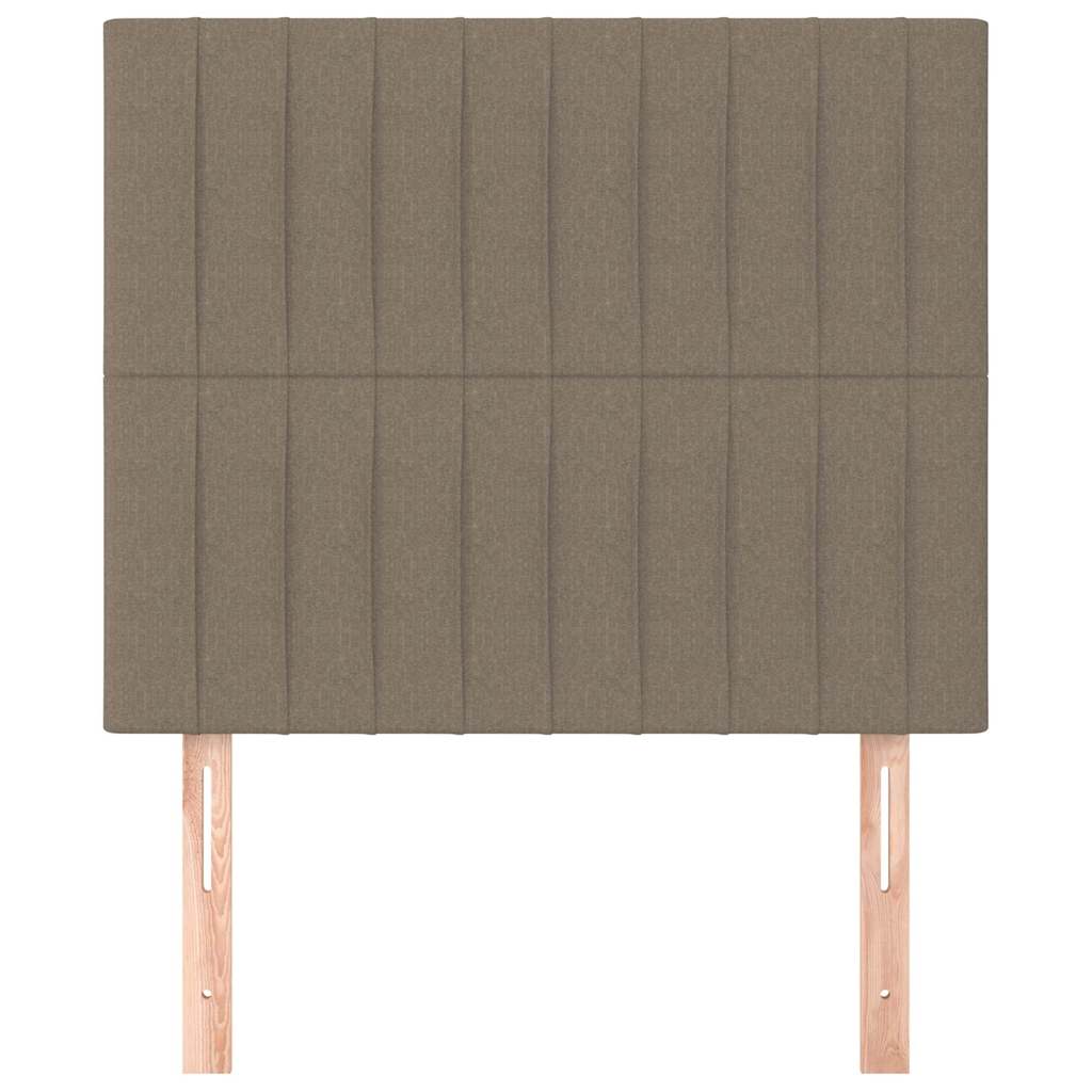vidaXL Hoofdbord taupe 80x5x118/128 cm Stof, foto 2