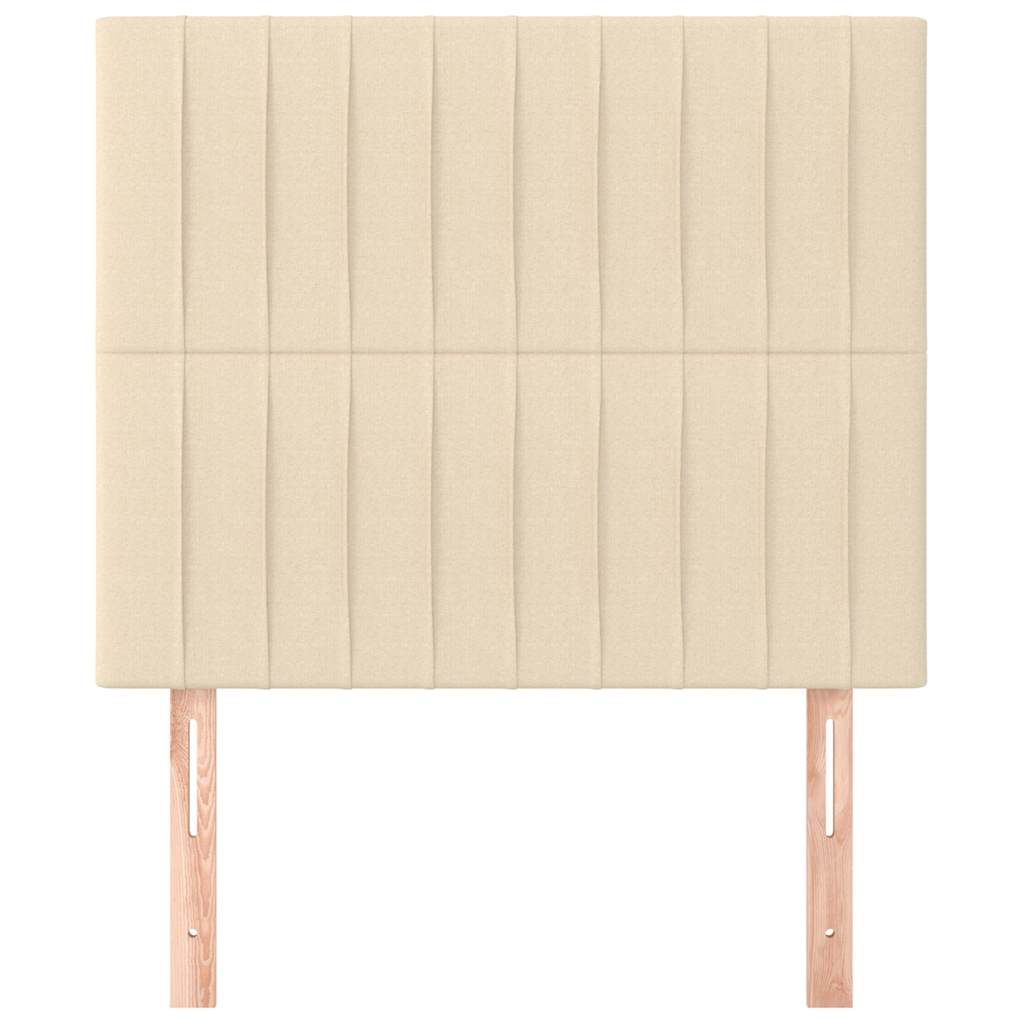 vidaXL Hoofdbord crème 80x5x118/128 cm stof, foto 2