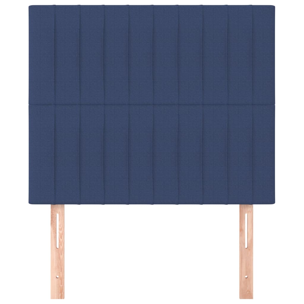 Thumbnail - vidaXL Kopfteile 2 Stk. Blau 80x5x78/88 cm Stoff
