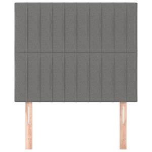 Čelo postele tmavě šedé 100x5x118/128 cm látkové - obrázek 3
