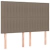 vidaXL peatsiplaat, hall, 144 x 5 x 118/128 cm, kangas