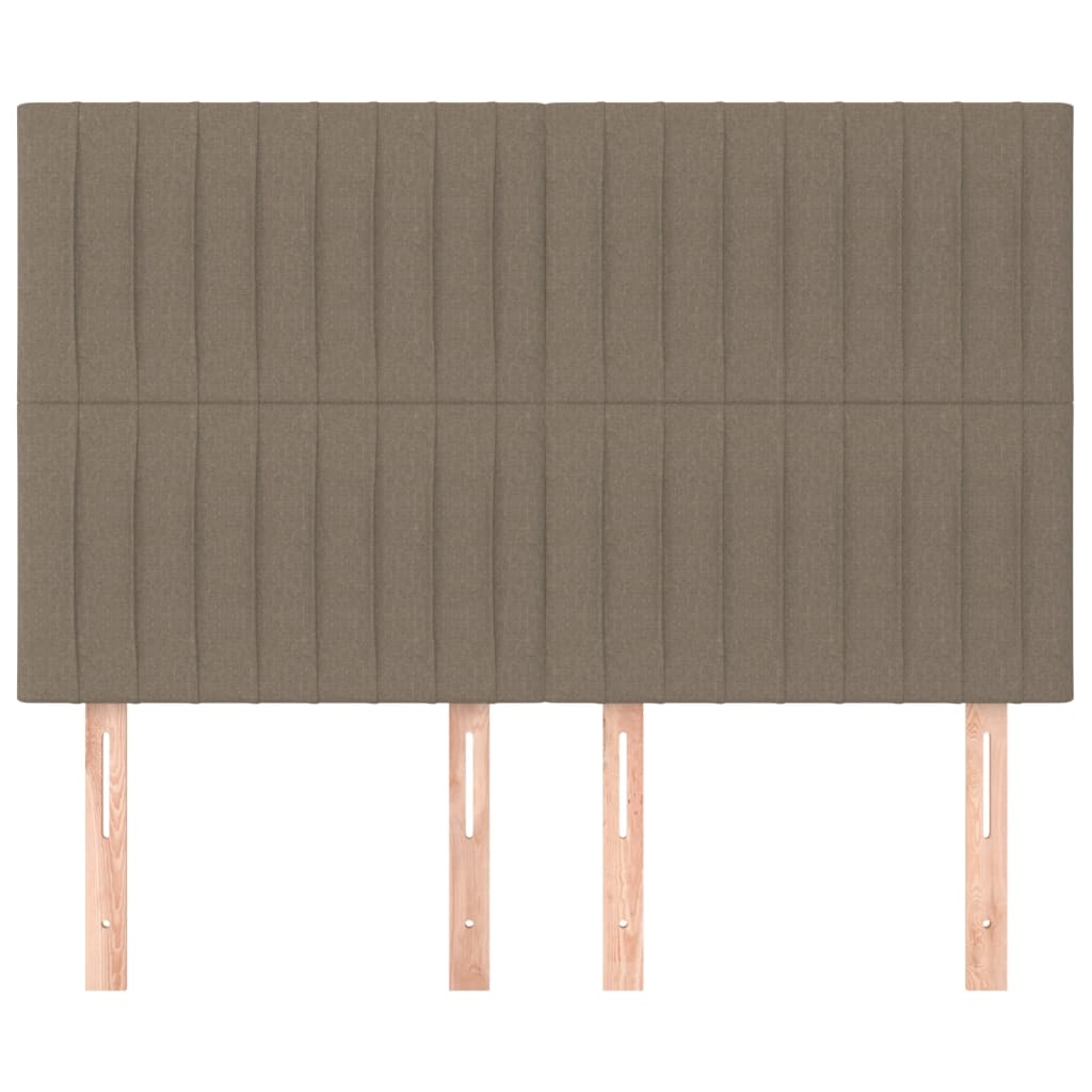 Thumbnail - vidaXL Kopfteile 4 Stk. Taupe 72x5x78/88 cm Stoff