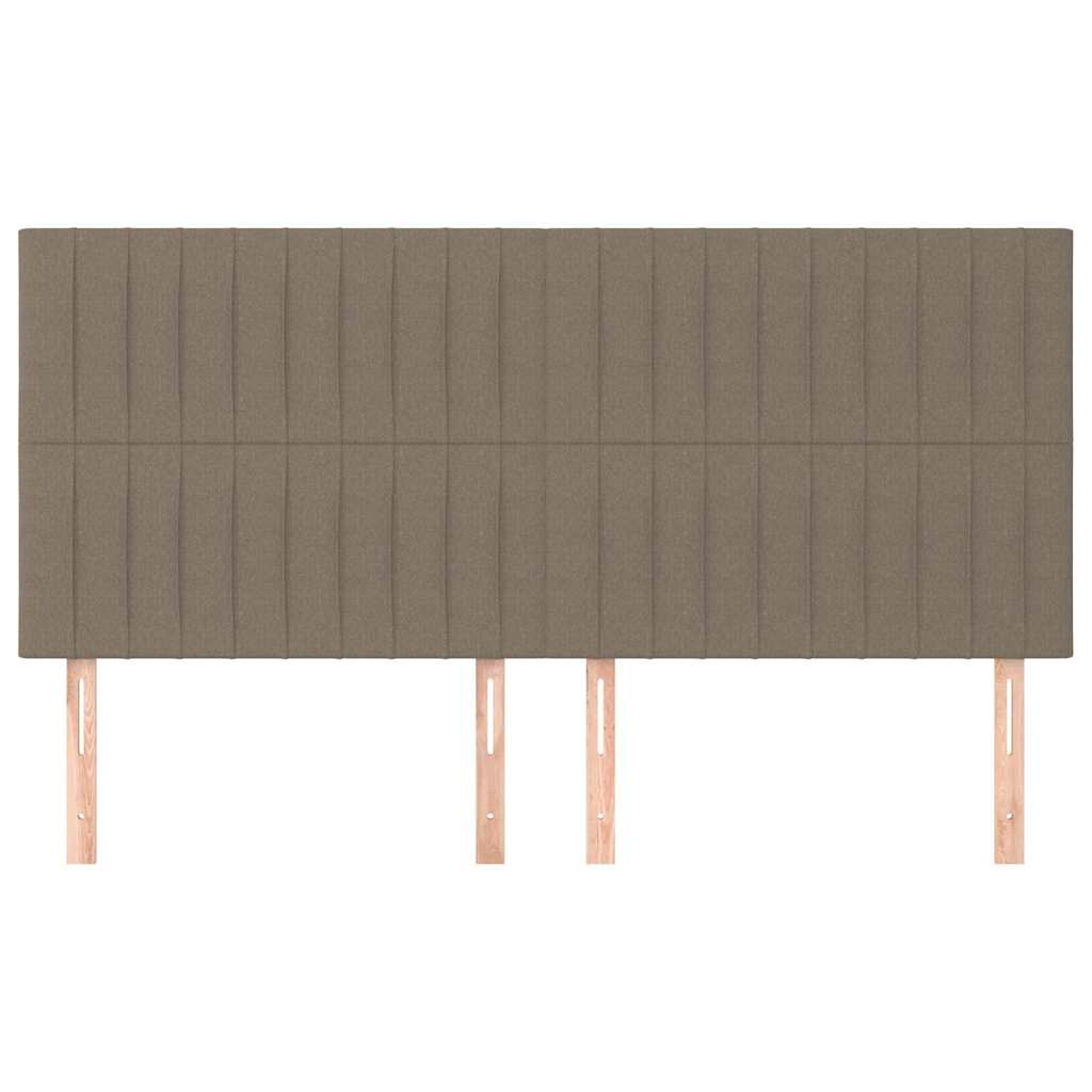 vidaXL Hoofdbord taupe 180x5x118/128 cm Stof, foto 2