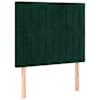 vidaXL peatsiplaat, tumeroheline, 80 x 5 x 118/128 cm, samet