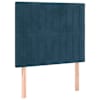 vidaXL peatsiplaat, tumesinine, 80 x 5 x 118/128 cm, samet