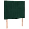 vidaXL peatsiplaat, tumeroheline, 90 x 5 x 118/128 cm, samet