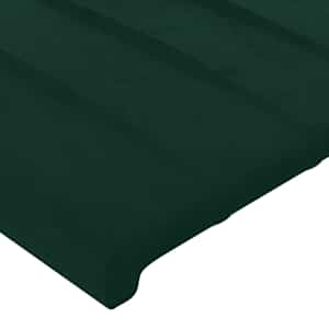 Čelo postele tmavě zelené 100x5x118/128 cm sametové - obrázek 4