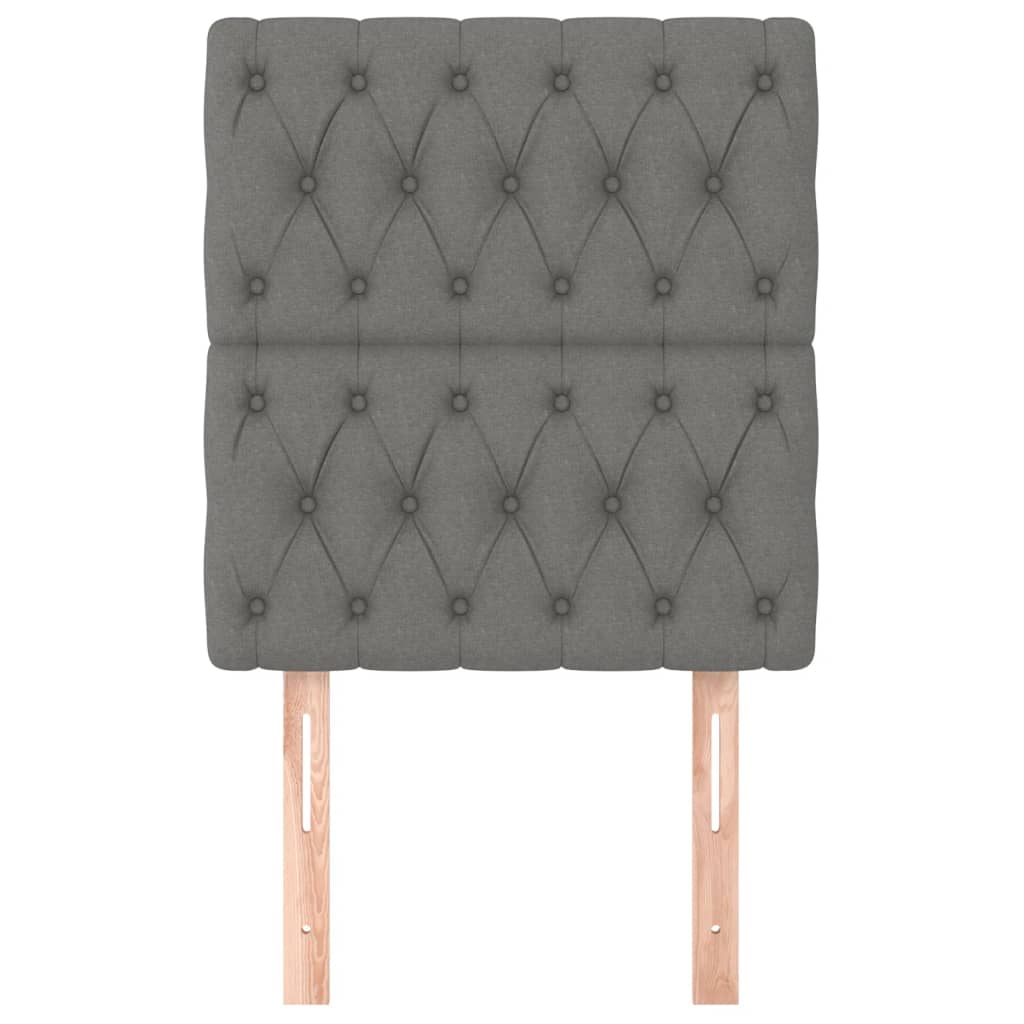 Thumbnail - vidaXL Kopfteil Dunkelgrau 80 x 7 x 118/128 cm Stoff