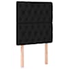 vidaXL voodipeatsid 2 tk, must, 80x7x78/88 cm, kangas