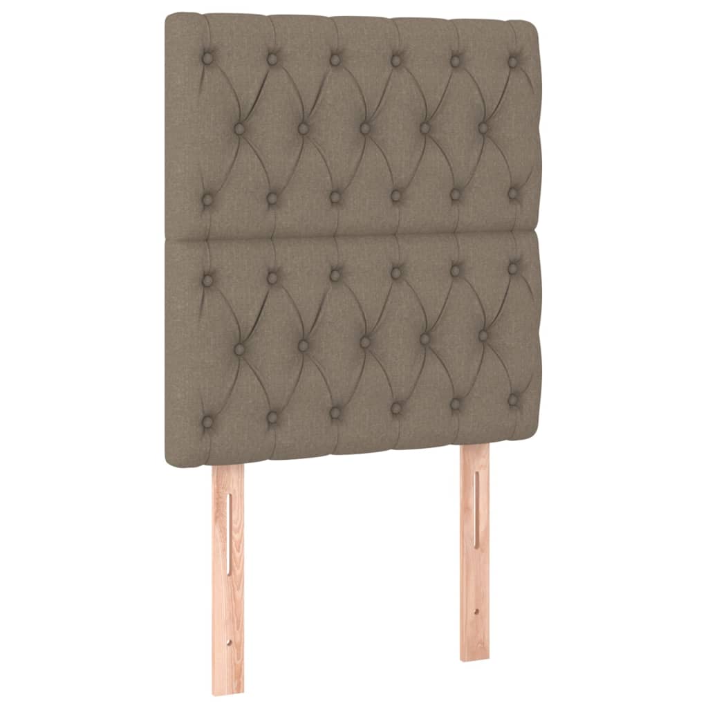 Thumbnail - vidaXL Kopfteile 2 Stk. Taupe 80x7x78/88 cm Stoff