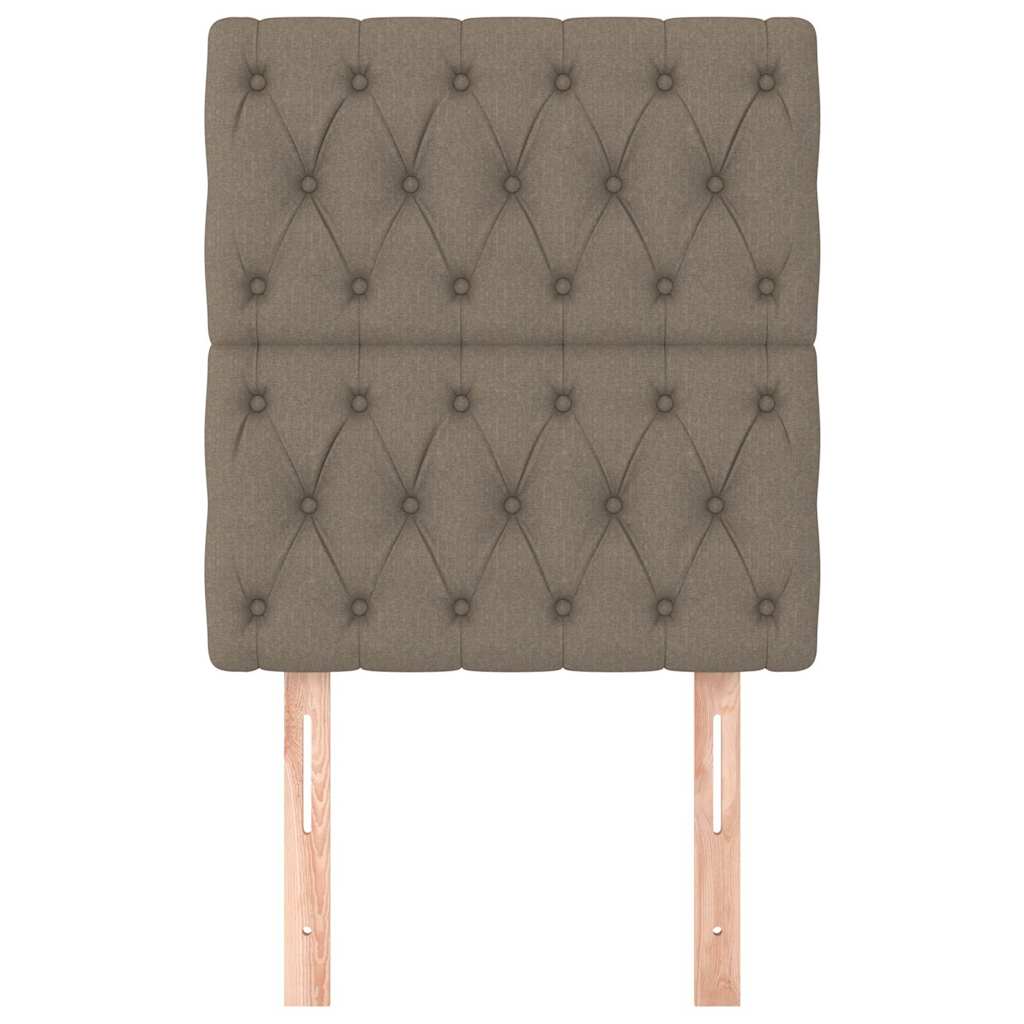 vidaXL Hoofdbord taupe 80x7x118/128 cm Stof, foto 2