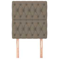 vidaXL Kopfteil Taupe 80x7x118/128 cm Stoff