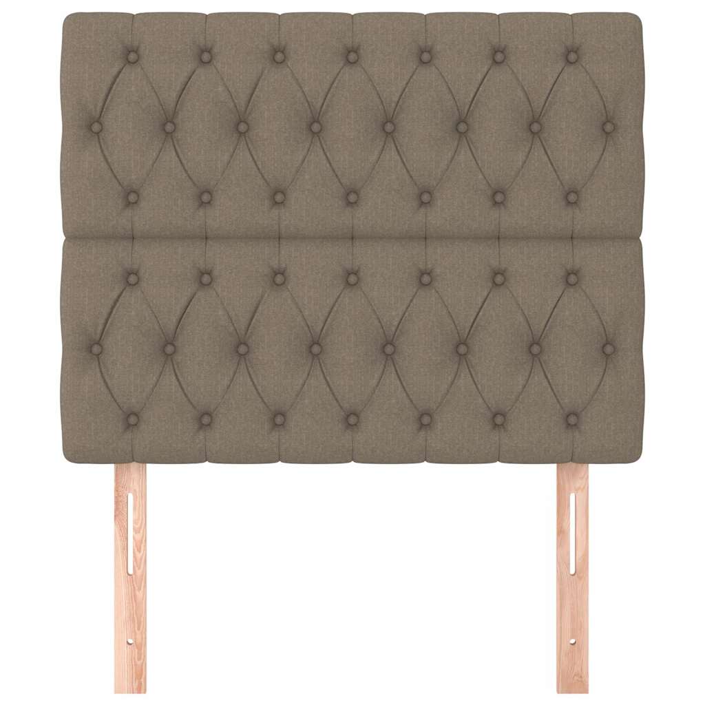 vidaXL Hoofdbord taupe 100x7x118/128 cm Stof, foto 2