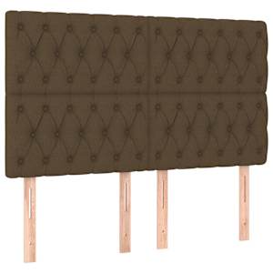 vidaXL peatsiplaat, tumepruun, 144 x 7 x 118/128 cm, kangas
