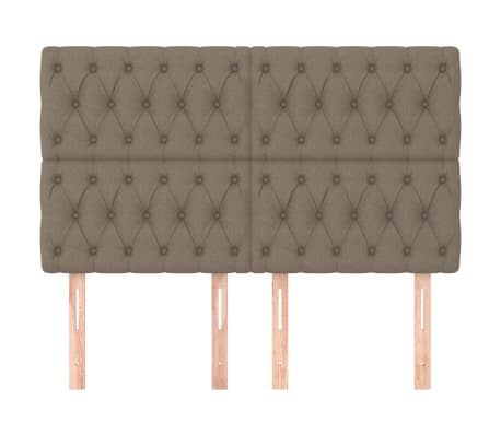 vidaXL Čelo postele, b&eacute;žov&eacute;, 160x7x118/128 cm, l&aacute;tkov&eacute;