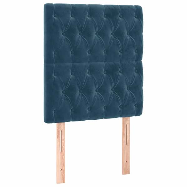 vidaXL peatsiplaat, tumesinine, 80 x 7 x 118/128 cm, samet
