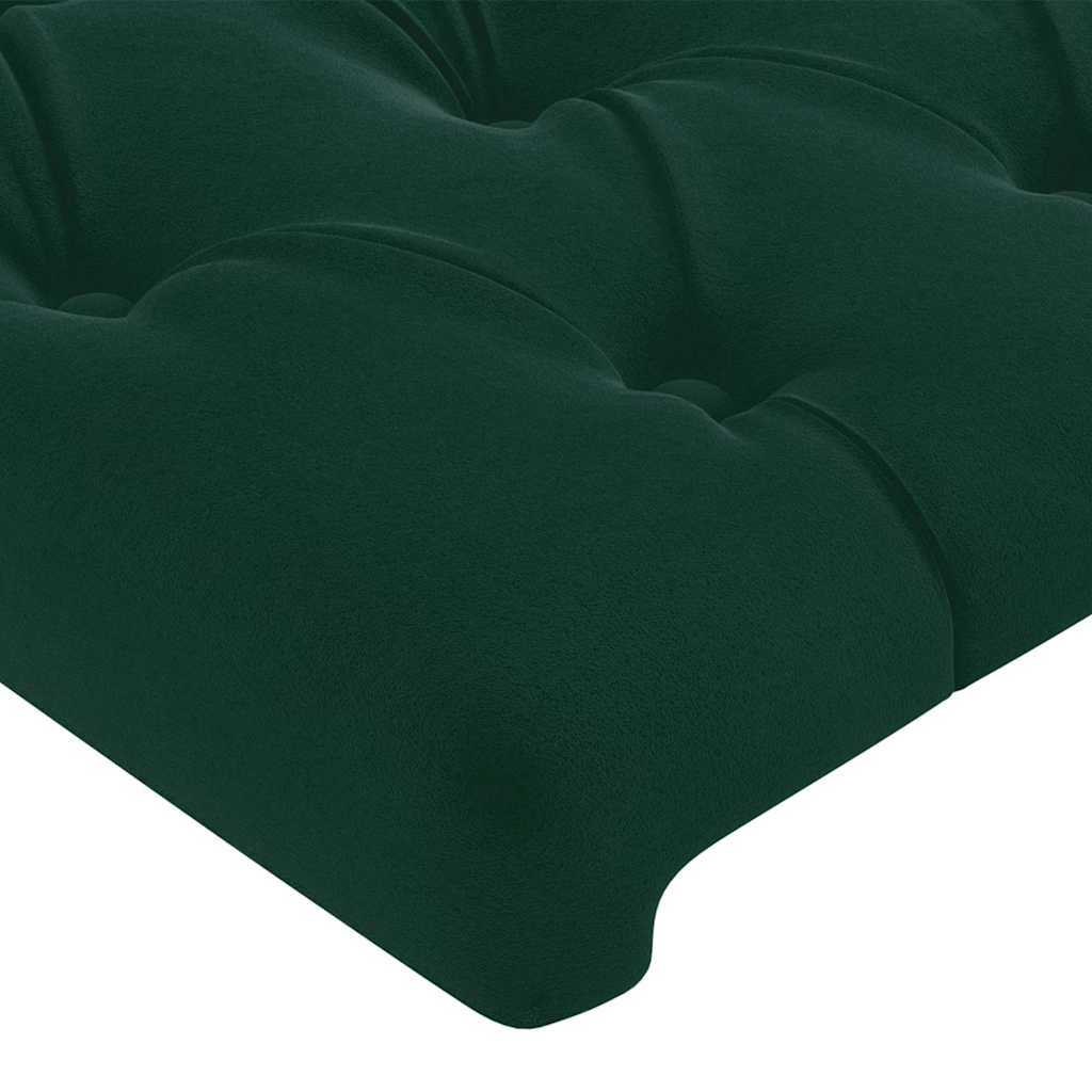 vidaXL Hoofdbord donkergroen 90x7x118/128 cm fluweel groen, foto 4