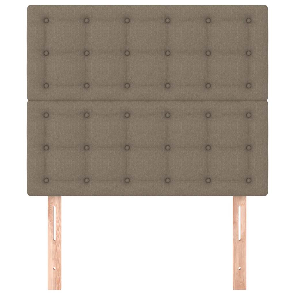 vidaXL Hoofdbord taupe 80x5x118/128 cm Stof, foto 2