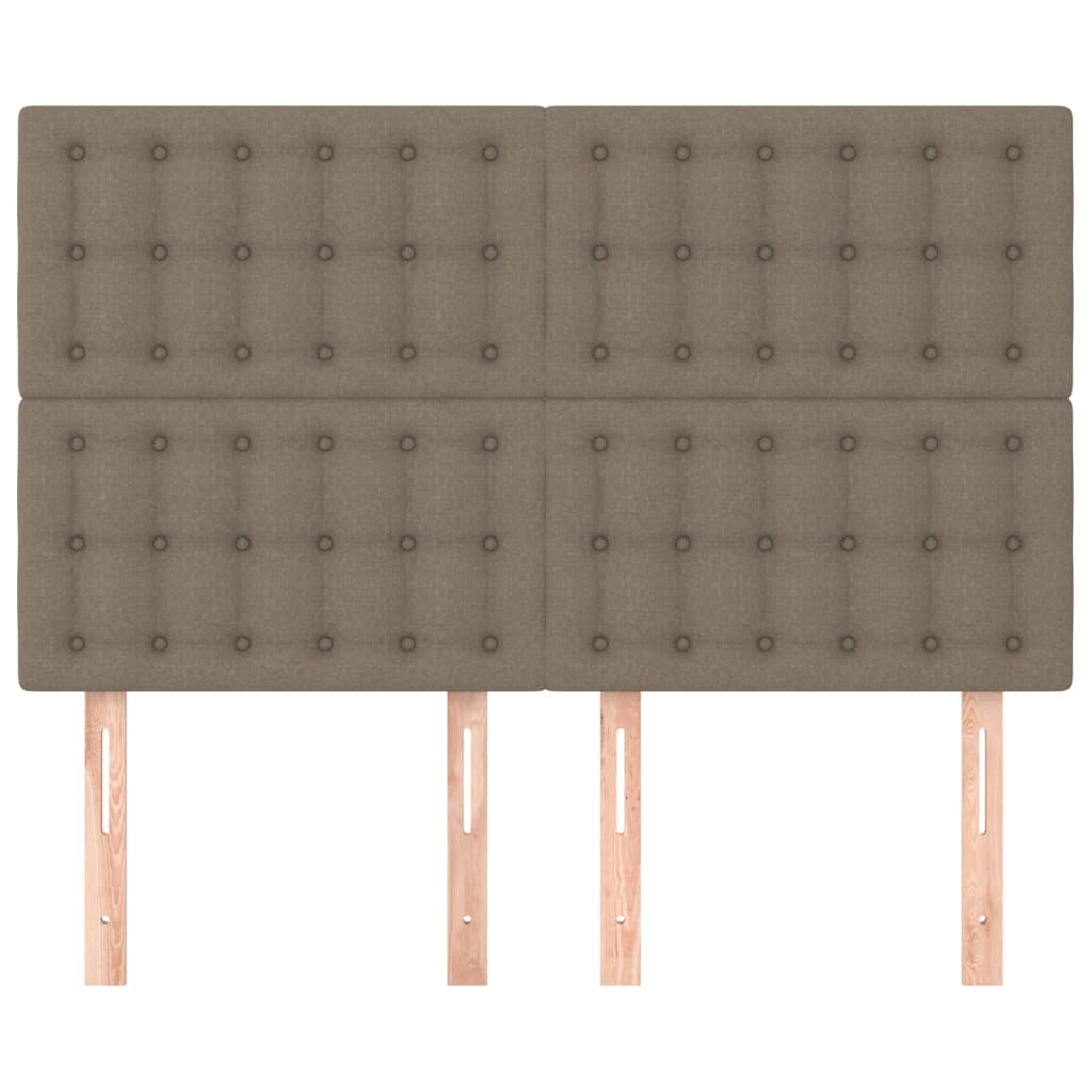 Thumbnail - vidaXL Kopfteile 4 Stk. Taupe 72x5x78/88 cm Stoff