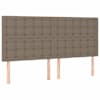 vidaXL peatsiplaat, hall, 160 x 5 x 118/128 cm, kangas