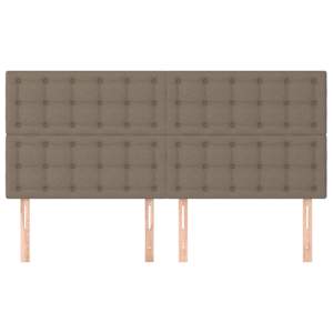 Čelo postele béžové 160x5x118/128 cm látkové - obrázek 3